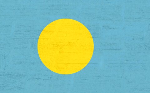 Palau flag international photo