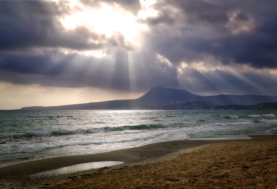 Nature beach backlighting