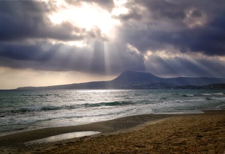 Nature beach backlighting