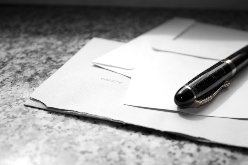 Envelope writing tool paper