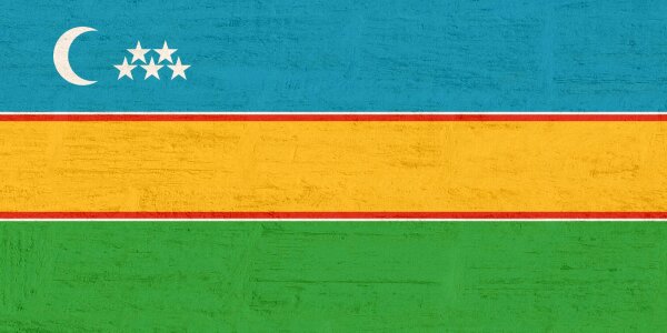 Uzbekistan flag national colours