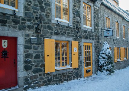 Facades windows shutters photo