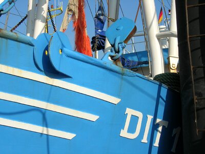Fishing port boat