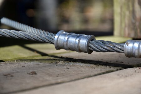 Steel iron rope photo