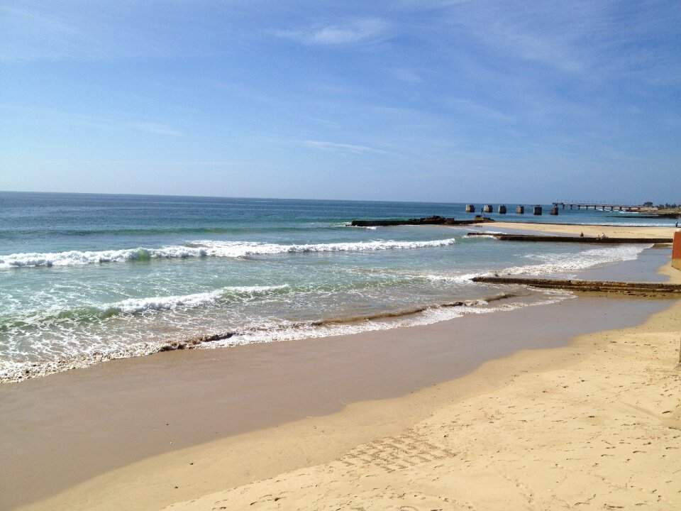 Coast horizon sand