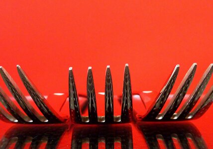 Metal close up metal fork