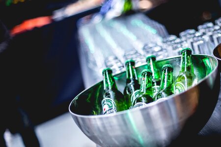 Cold alcohol bar
