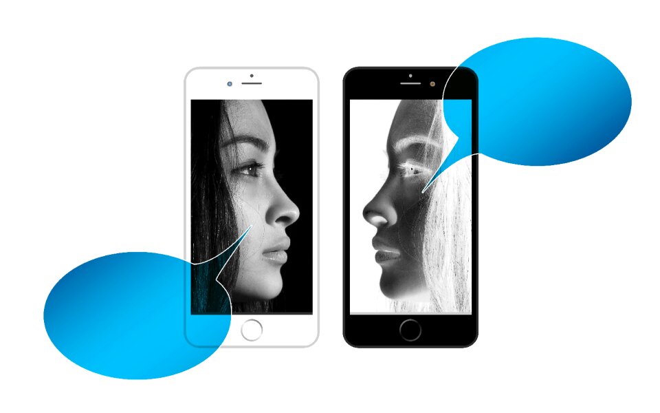 Inner dialog communication faces