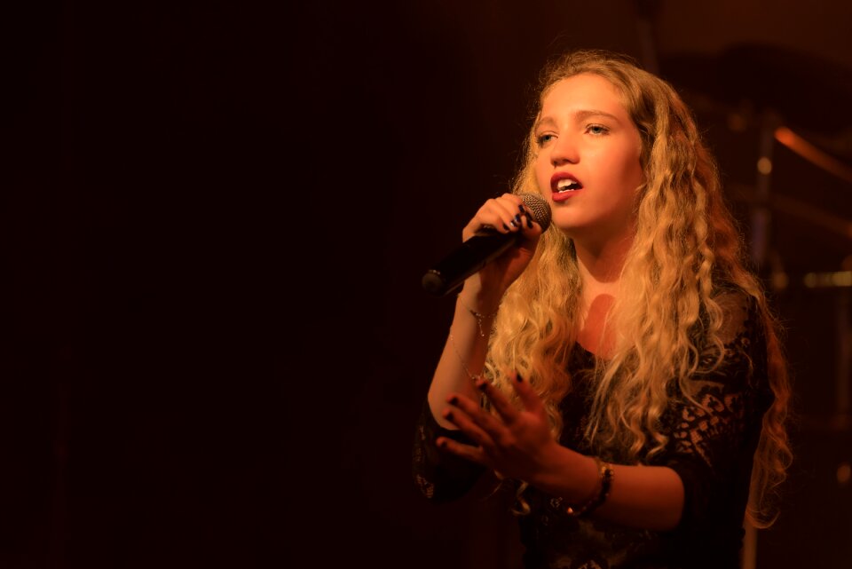 Woman concert vocals