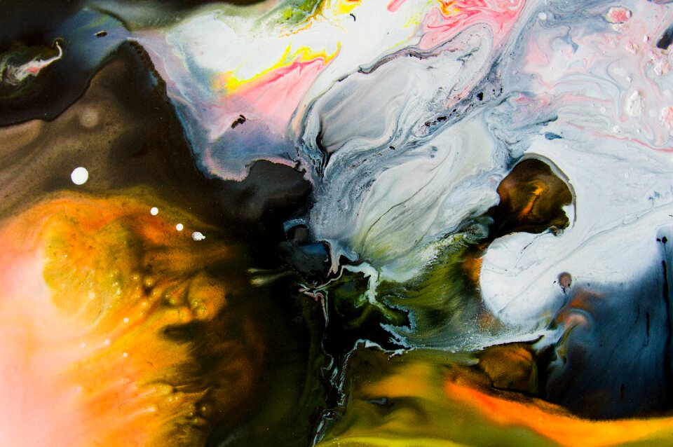 Abstract art expressive modern art