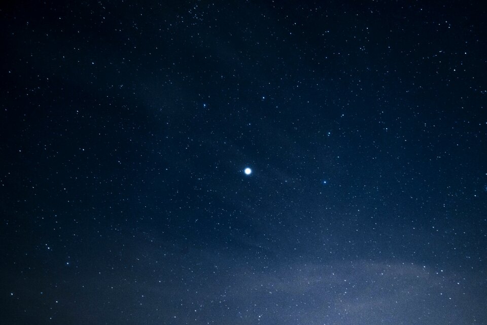 Night universe lights photo