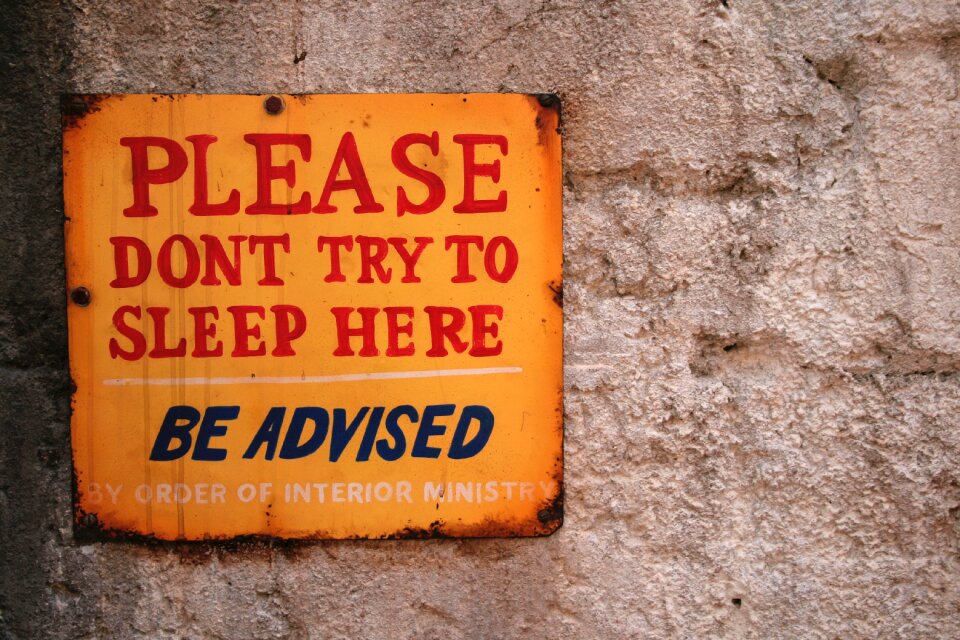 Wall texture signage