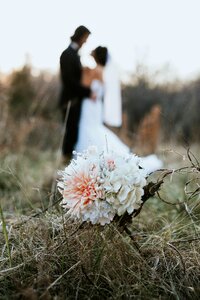 Flowers bouquet dress