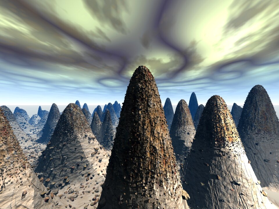 Rock nature pinnacle