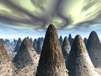 Rock nature pinnacle