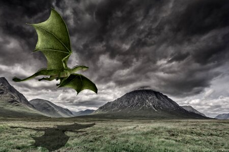 Landscape travel dragon photo