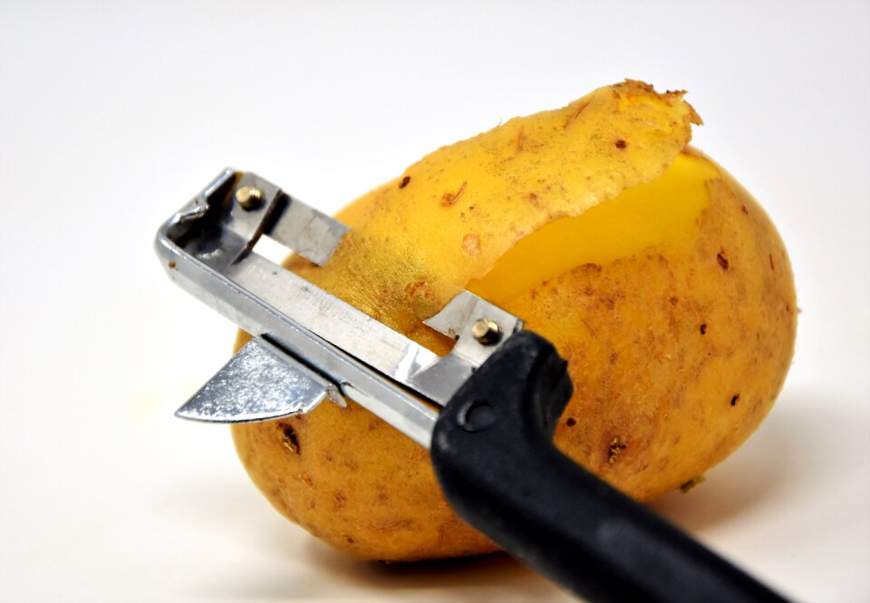 Peel potatoes peeler peel