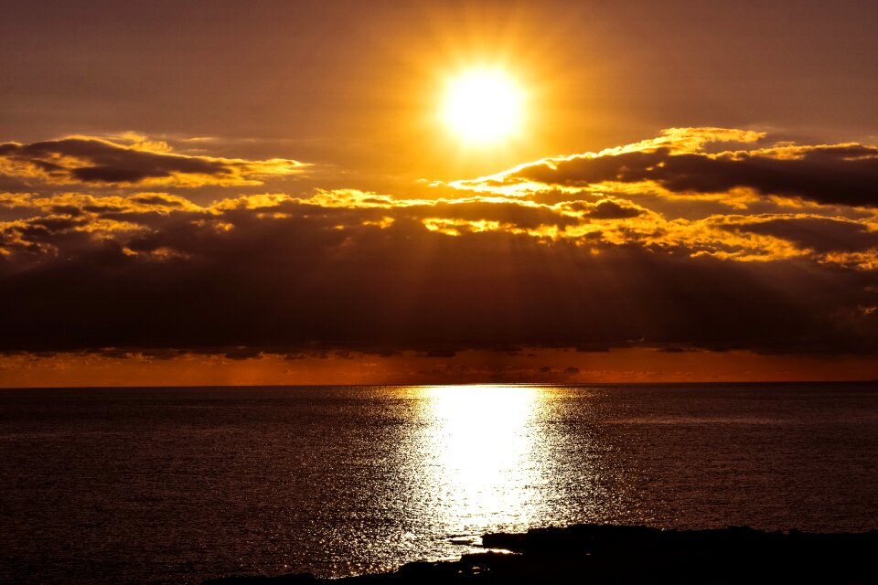 Clouds overcast sunlight photo