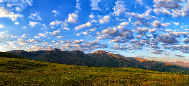 Landscapes nature grass mountain photo