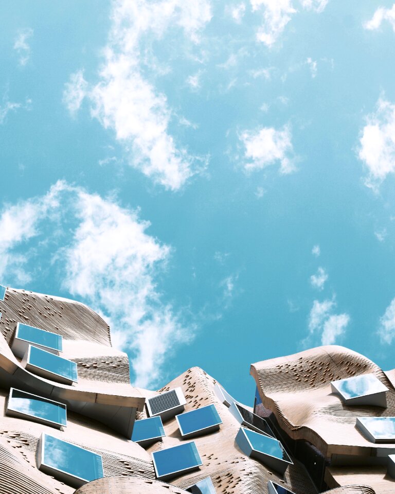 Clouds roof solar