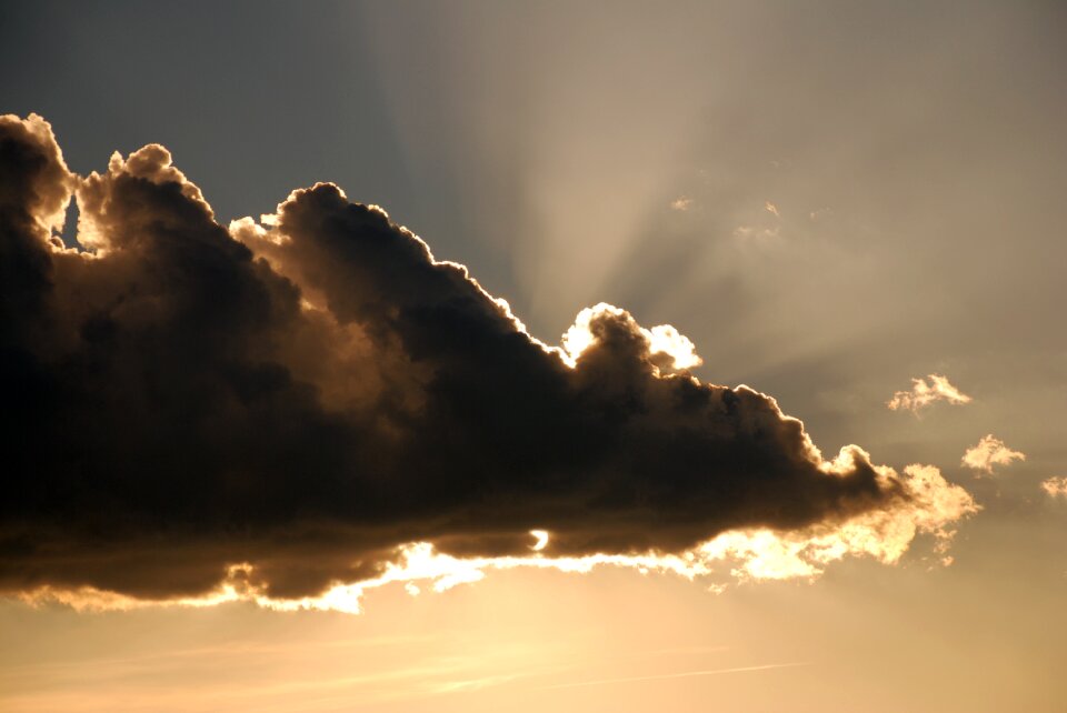 Sky clouds contrast