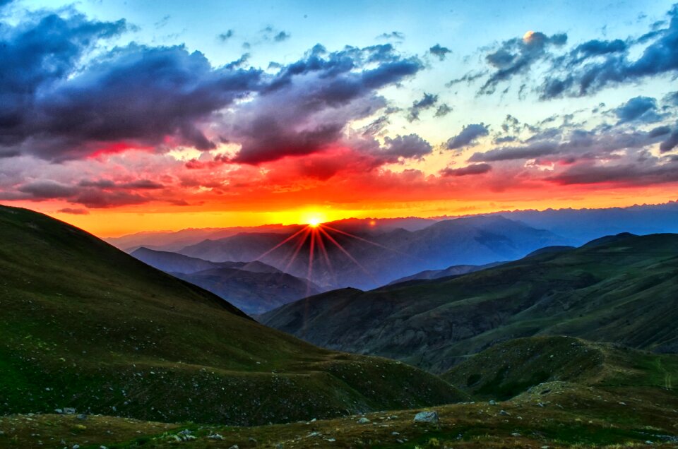 Landscapes nature grass mountain