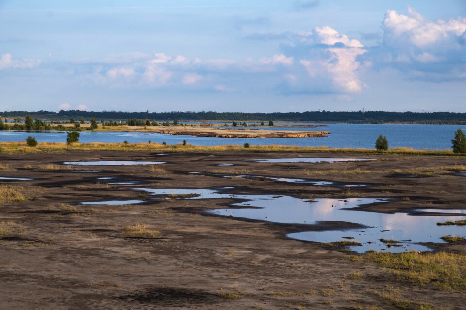 Flooding waters landscape
