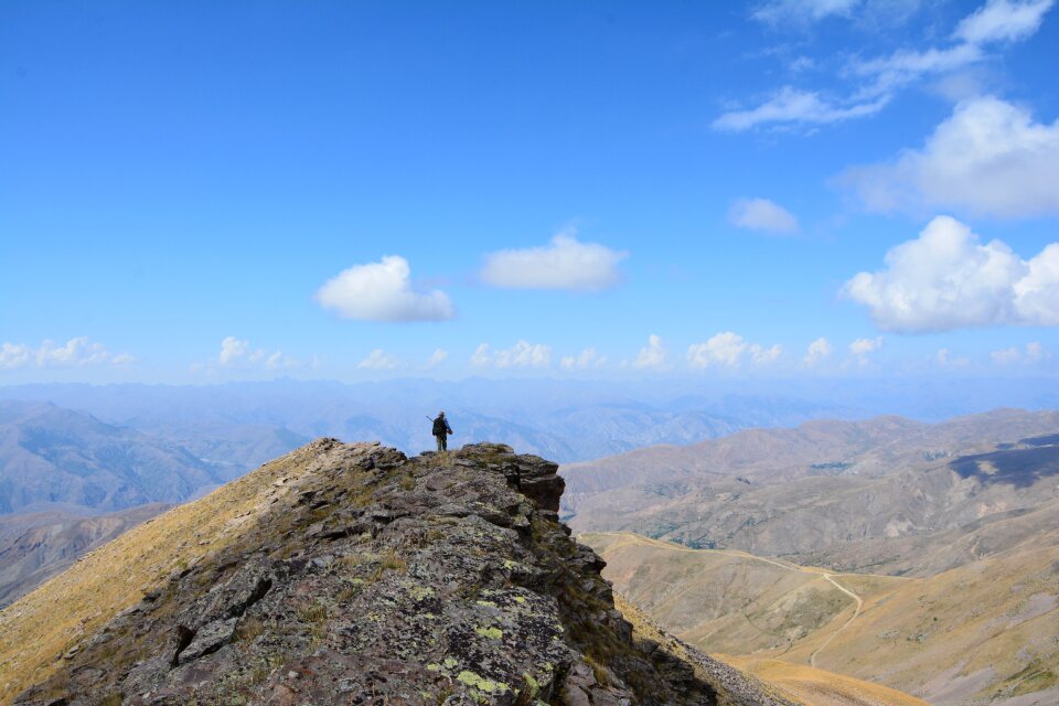 Sky grass mountain