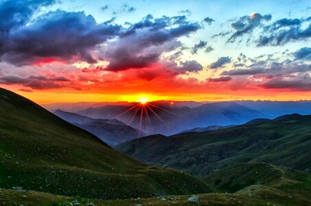 Landscapes nature grass mountain photo