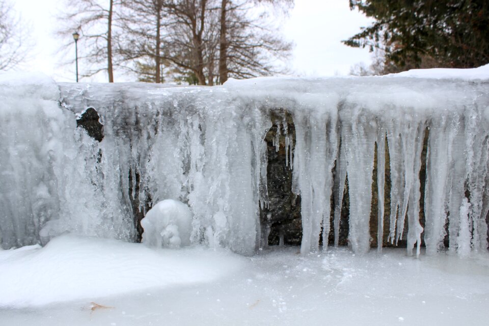 Cold frozen ice