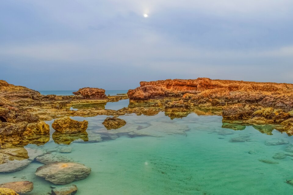 Clear transparent lagoon