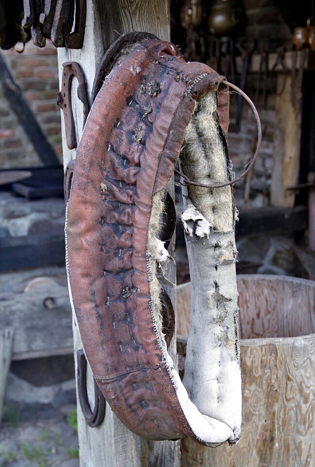 Old hay torn
