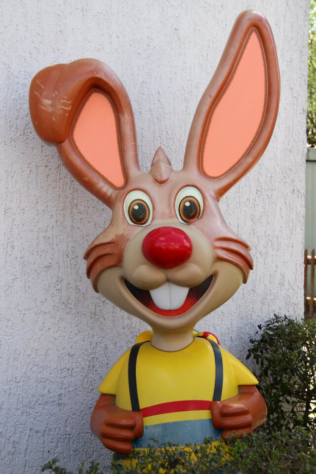 Easter eggs cute long eared
