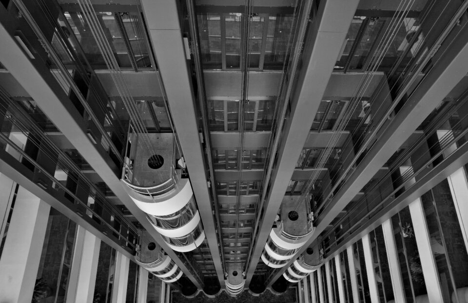 Elevators modern tower