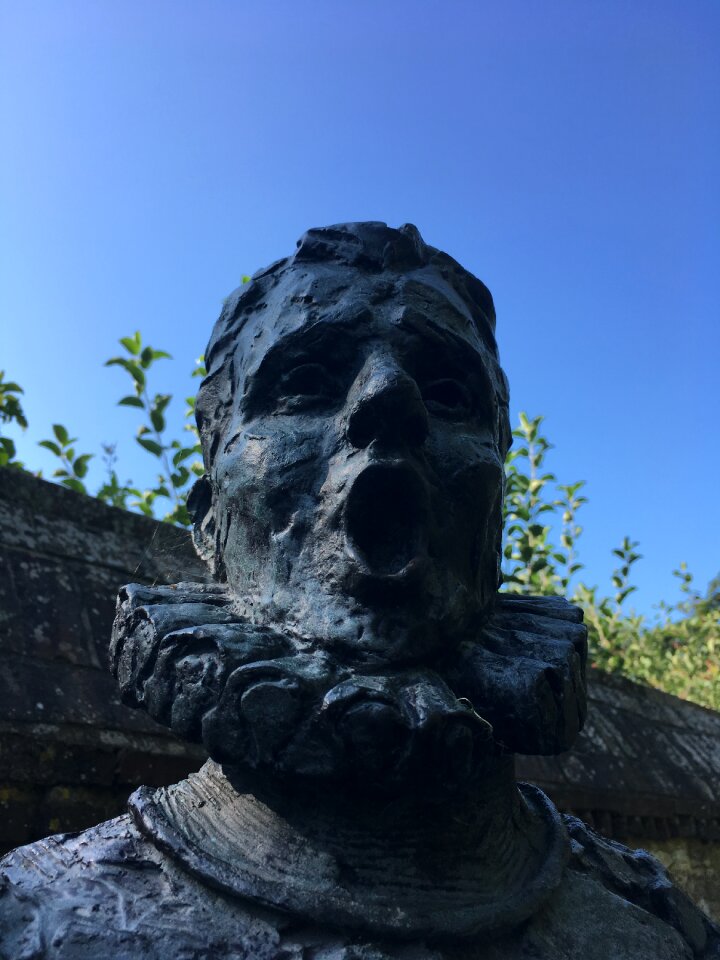 Statue choral singer southover grange in lewes