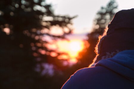 Cold warm light man