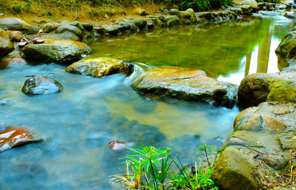 Rock falls flow