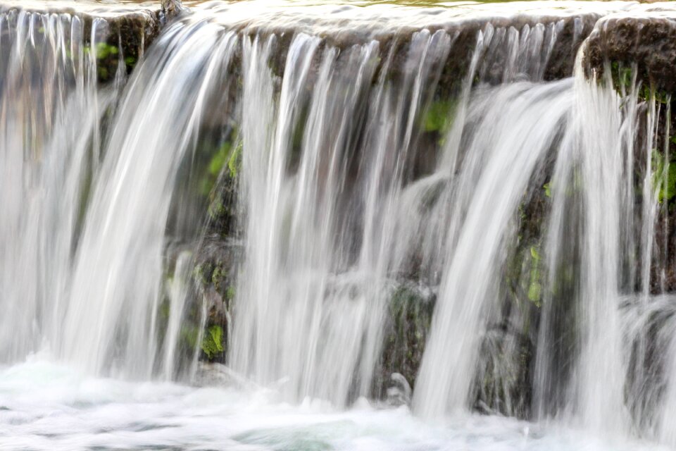 River stream gray waterfall