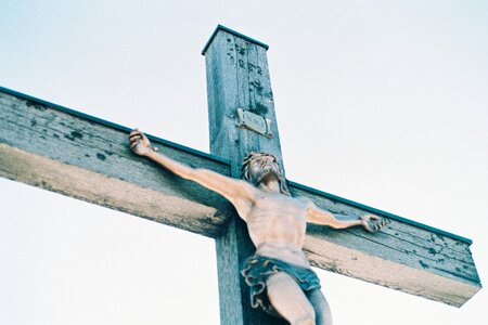 Passion of christ crucifixion inri photo