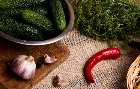 Kitchen cook vegetables