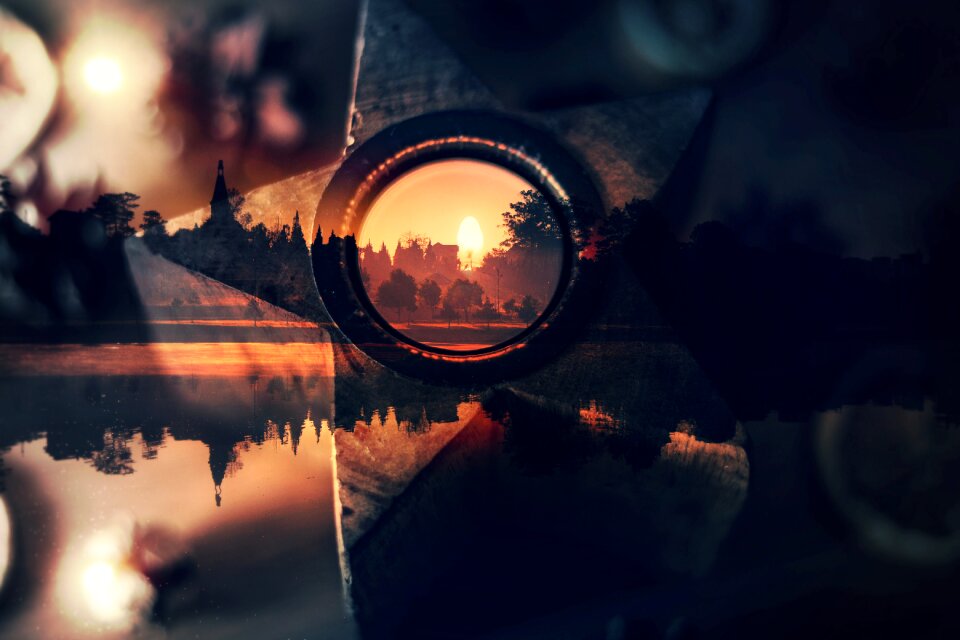 Slightly reflection water
