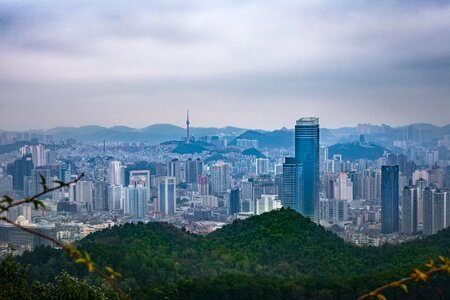 A bird's eye view building china photo