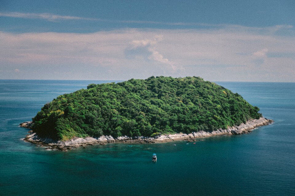 Nature forest island