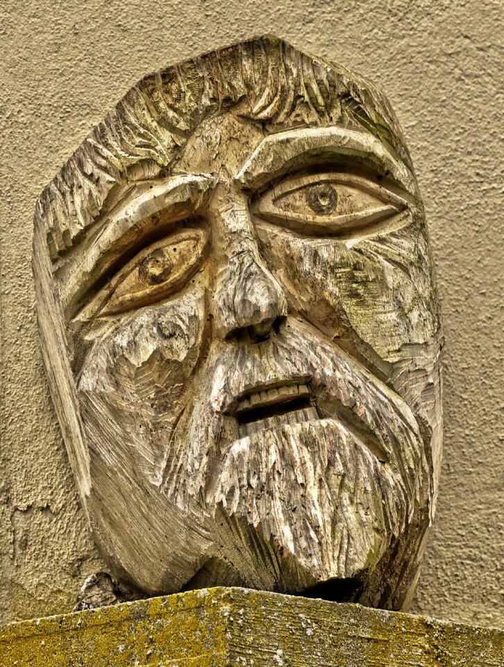 Man male wood carving