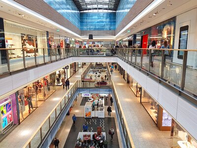 Sale modern the shopping center