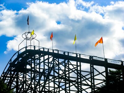 Ride flags sky photo