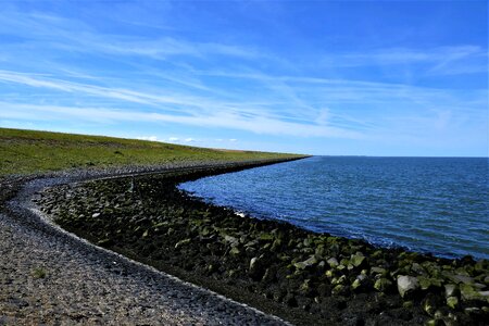 Sea horizon clouds