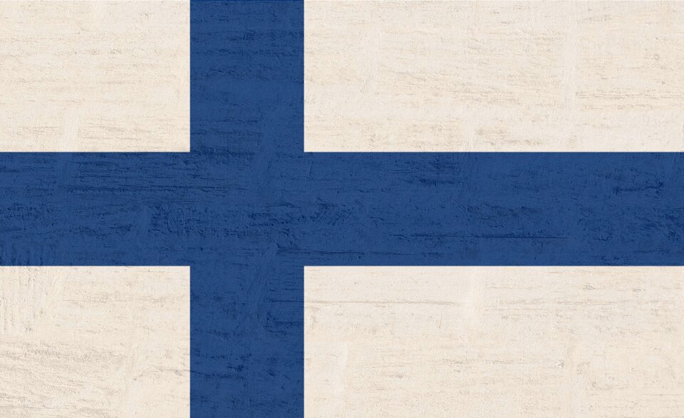 Finland flag blue