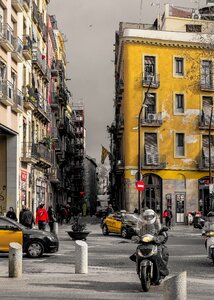 City traffic motorcycle photo