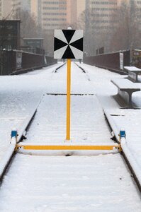 White snow railway transportation photo